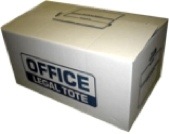 Legal tote office paper box similar to Bankers Boxes® 